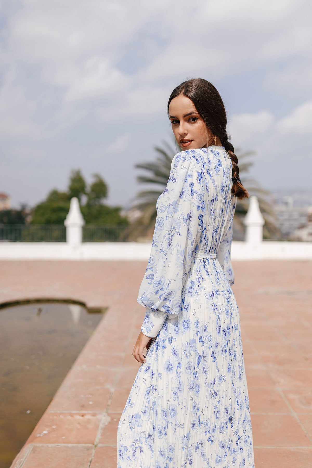 Blue Blossoms Dress